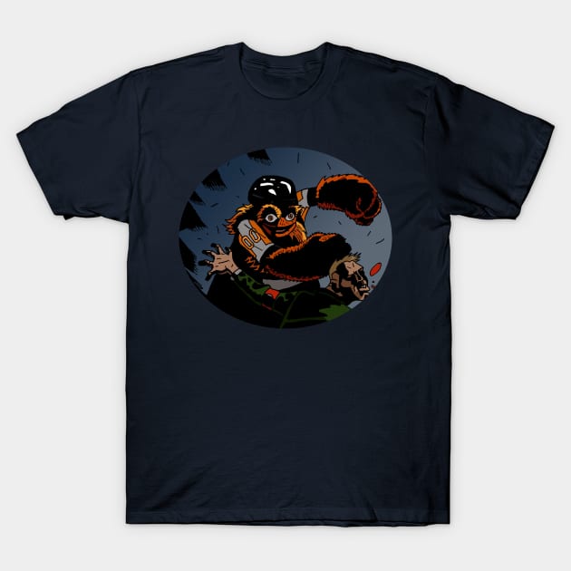 Gritty Punching Fascist T-Shirt by Spearhafoc